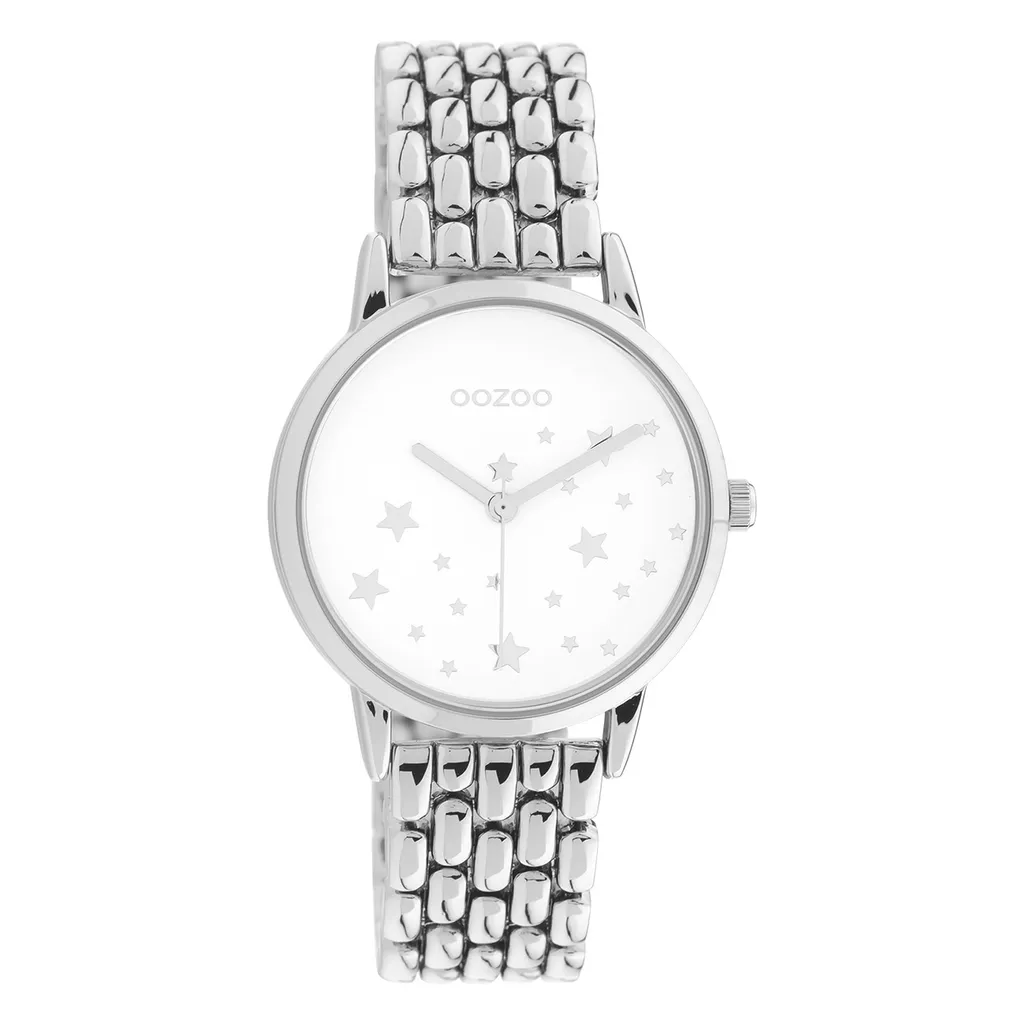 Montre Femme Argentée Oozoo UOC11025 Cadran Épuré Acier Inoxydable