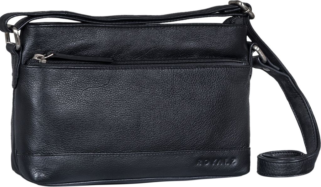 ROYALZ Echtleder Vintage Handtasche Damen Umhängetasche "Minnesota" Moderne Schultertasche Leder klein Lederhandtasche Elegant Clutch Tasche