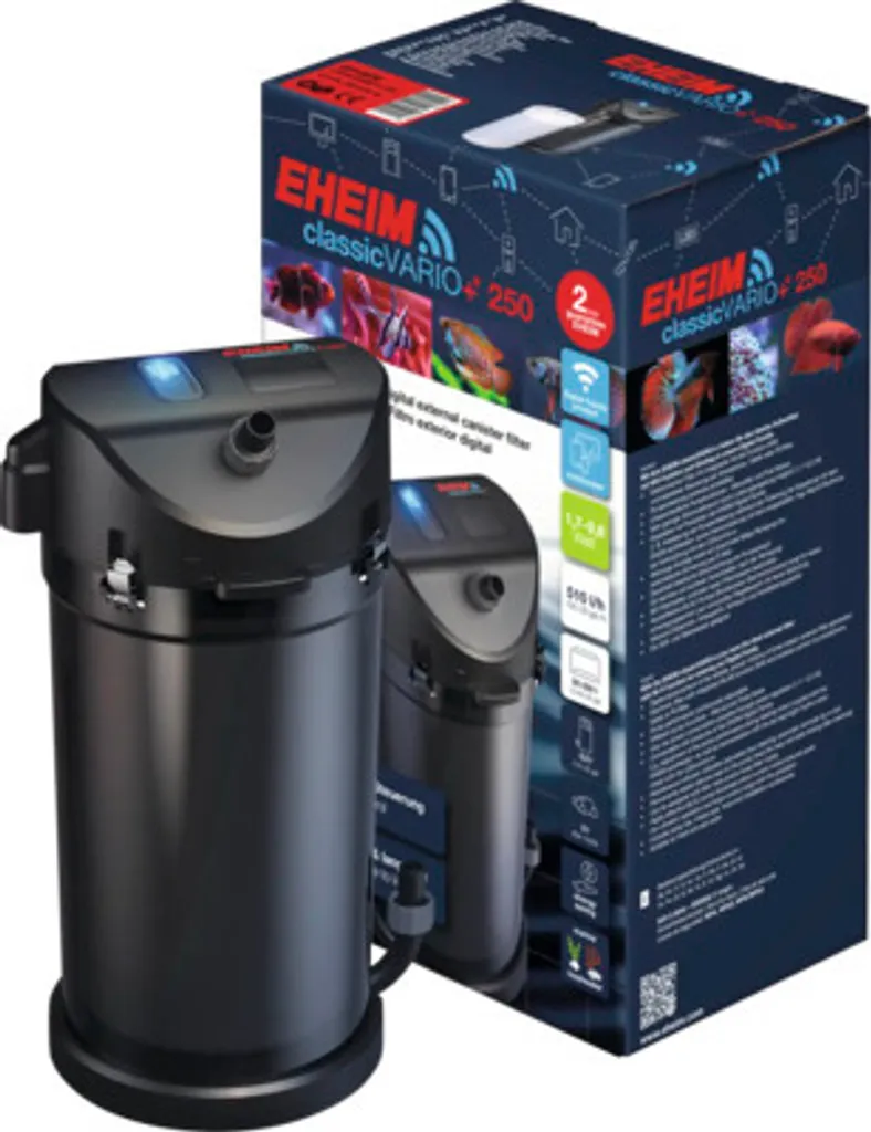 Filtre extérieur EHEIM classicVARIO+e 250 - Électronique App 510 L/H