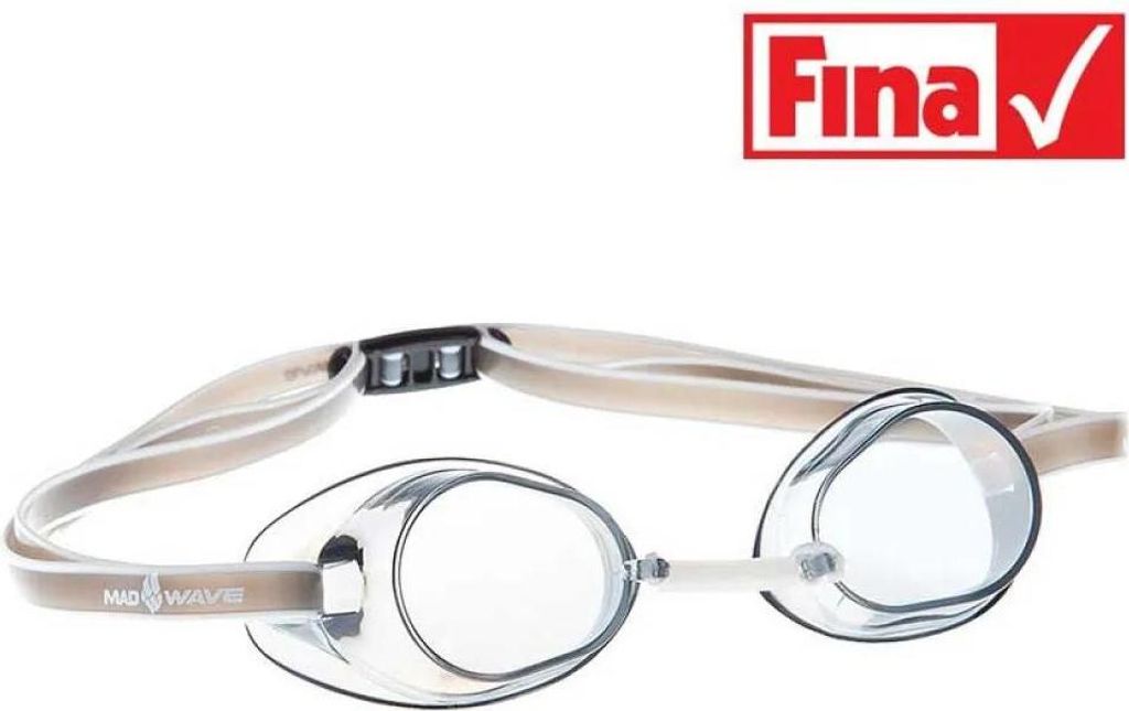 Madwave Racer Schwimmbrille Durchsichtig,Grau Herren,Damen Durchsichtig,Grau One Size