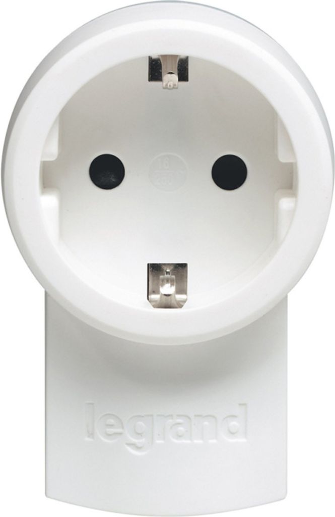 Legrand Stecker mit integrierter Steckdose, 050462 weiss Image du produit 