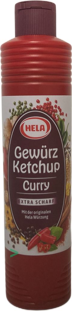 A bottle of Hela Curry Gewürzketchup.