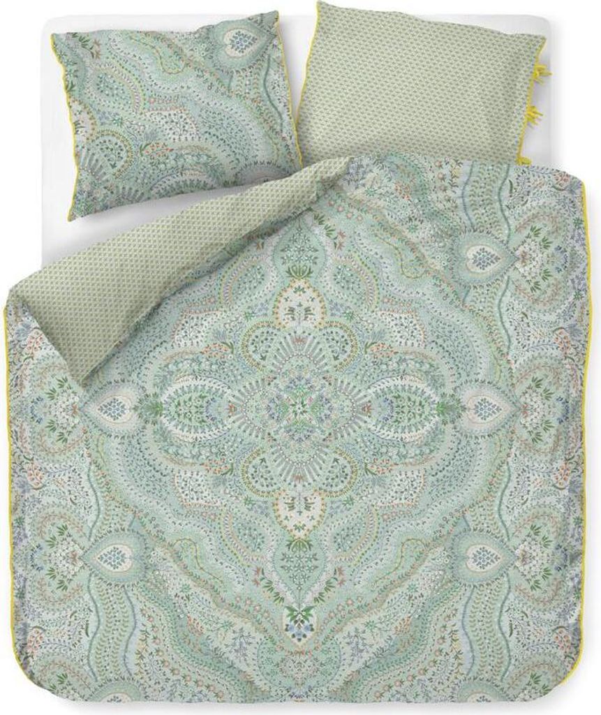 Pip Studio Bettwäsche-Garnitur Alfombra Farbe Hellblau Größe 200x200+2x80x80