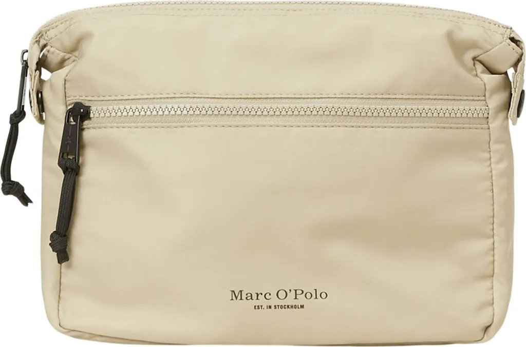 Trousse de toilette de luxe Marc O'Polo Jaco Wash Case beige en tissu