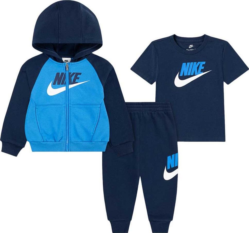 Nike Kids Color Blocked Hbr Jogger S Set 3 Einheiten Blau 24 Months Jungen,Mädchen Blau 24 Months