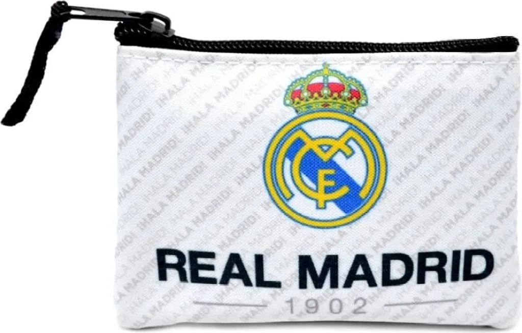 Portefeuille Real Madrid avec Compartiment Monnaie et Cartes de Crédit