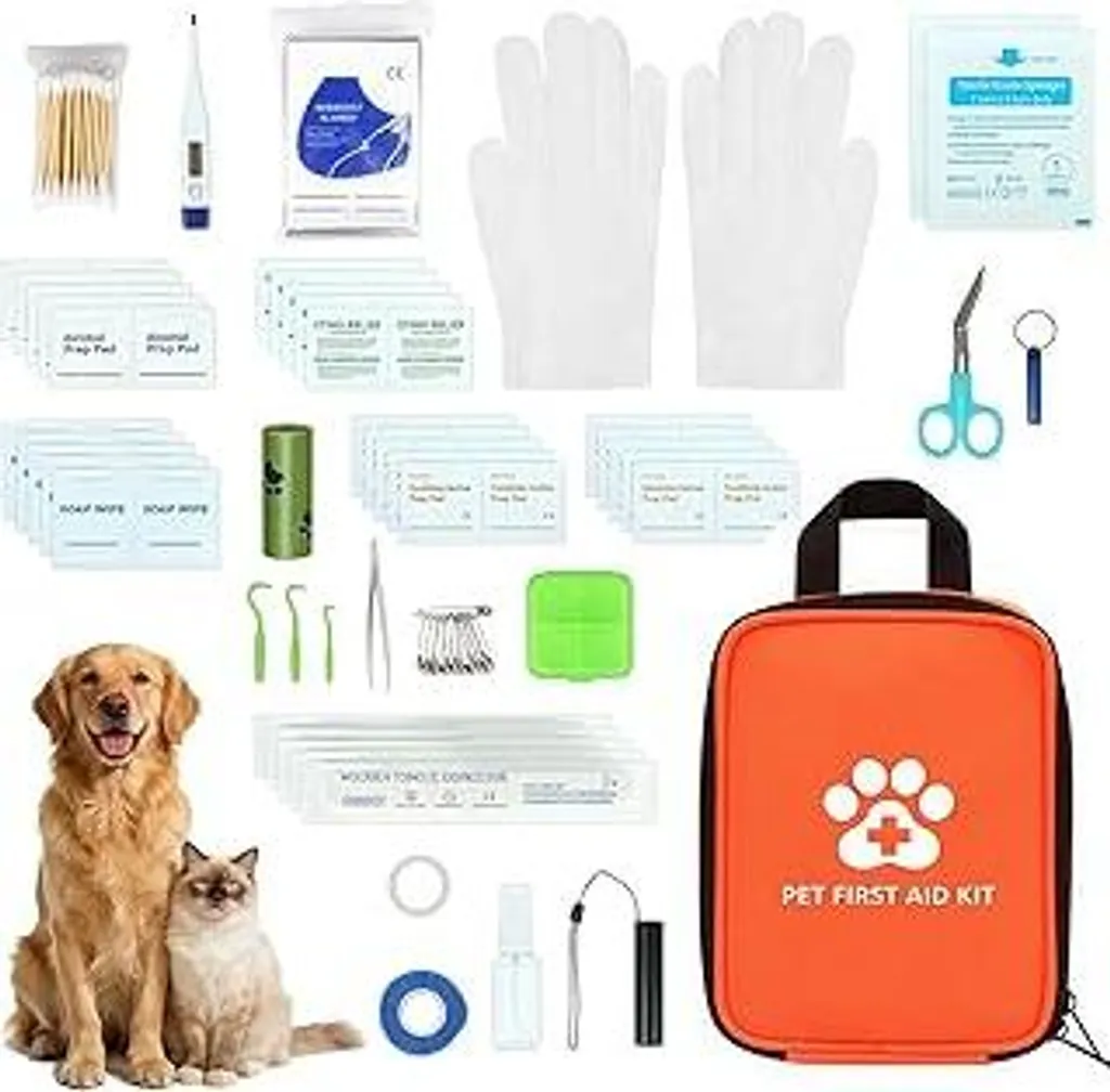 Kit Emergenza Animali Esoes 128 pz - Ideale per Trekking e Viaggi