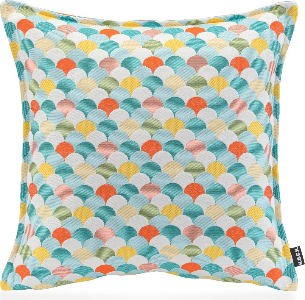 H.O.C.K. Suzette Kissen mit Biese 45x45cm bunt mehrfarbig