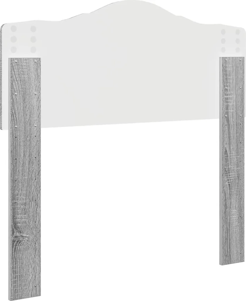 Testiera Letto Grigio Sonoma 75 cm Materiale Ligneo | Pannello Resistente - 6