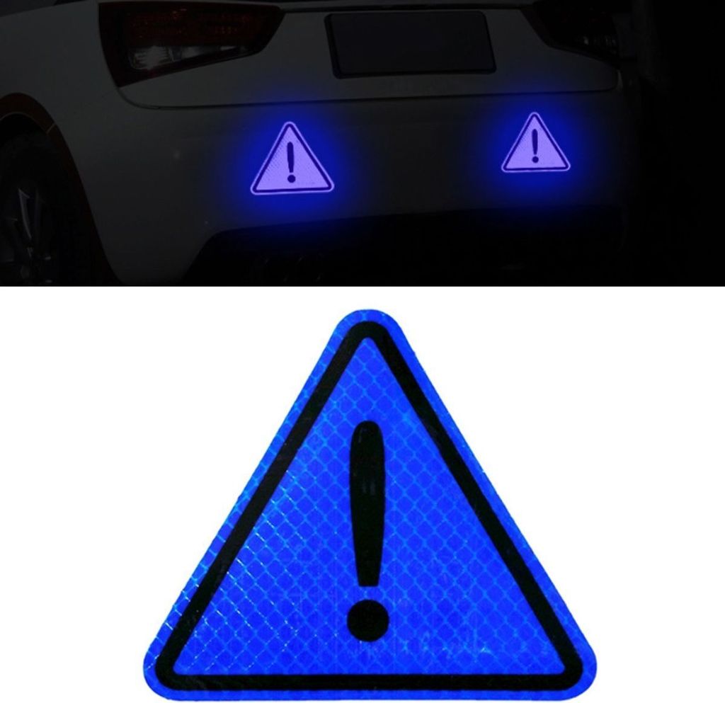 Reflektierende Auto Aufkleber, Farbe:Blau Produktbild 