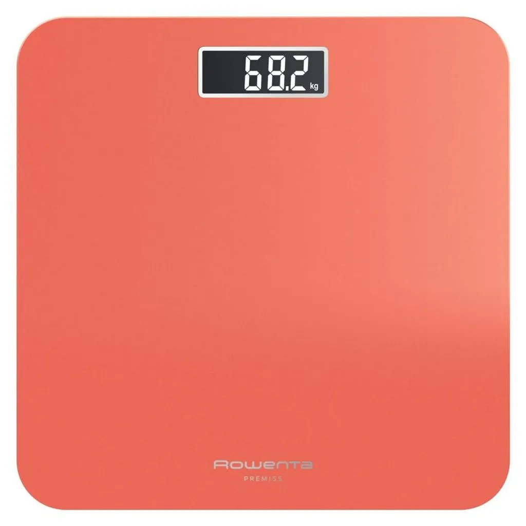Pèse-personne 160 kg Rowenta BS1803 - Écran LCD et Plateau Verre Corail