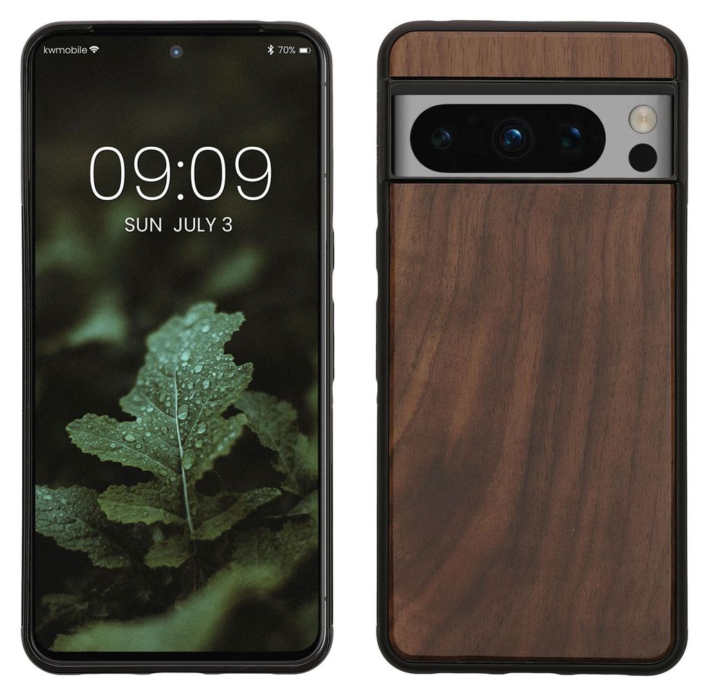 kwmobile Handyhülle für Google Pixel 8 Pro Hülle Holz - Produktbild 