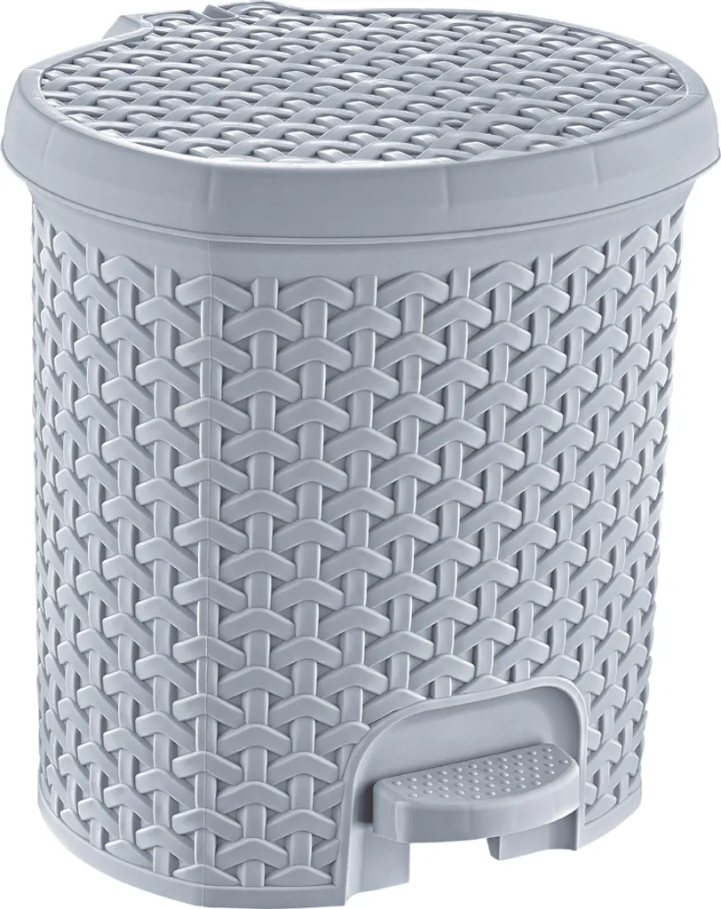 keeeper 1030213000000 Poubelle à pédale Tjark 5,5L Gris Nordique robuste
