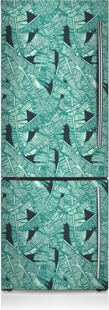 Kühlschrankfolie Aufkleber Kühlschrankmagnete Dekoration Kühlschrankfolie 60x180 cm - Exotische Palmen