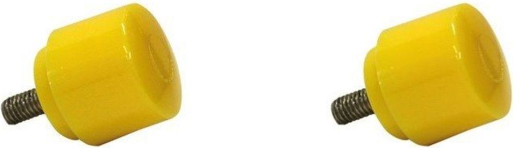 Pedro's Ersatzaufsätze für Werkstatthammer, gelb (2er Pack)