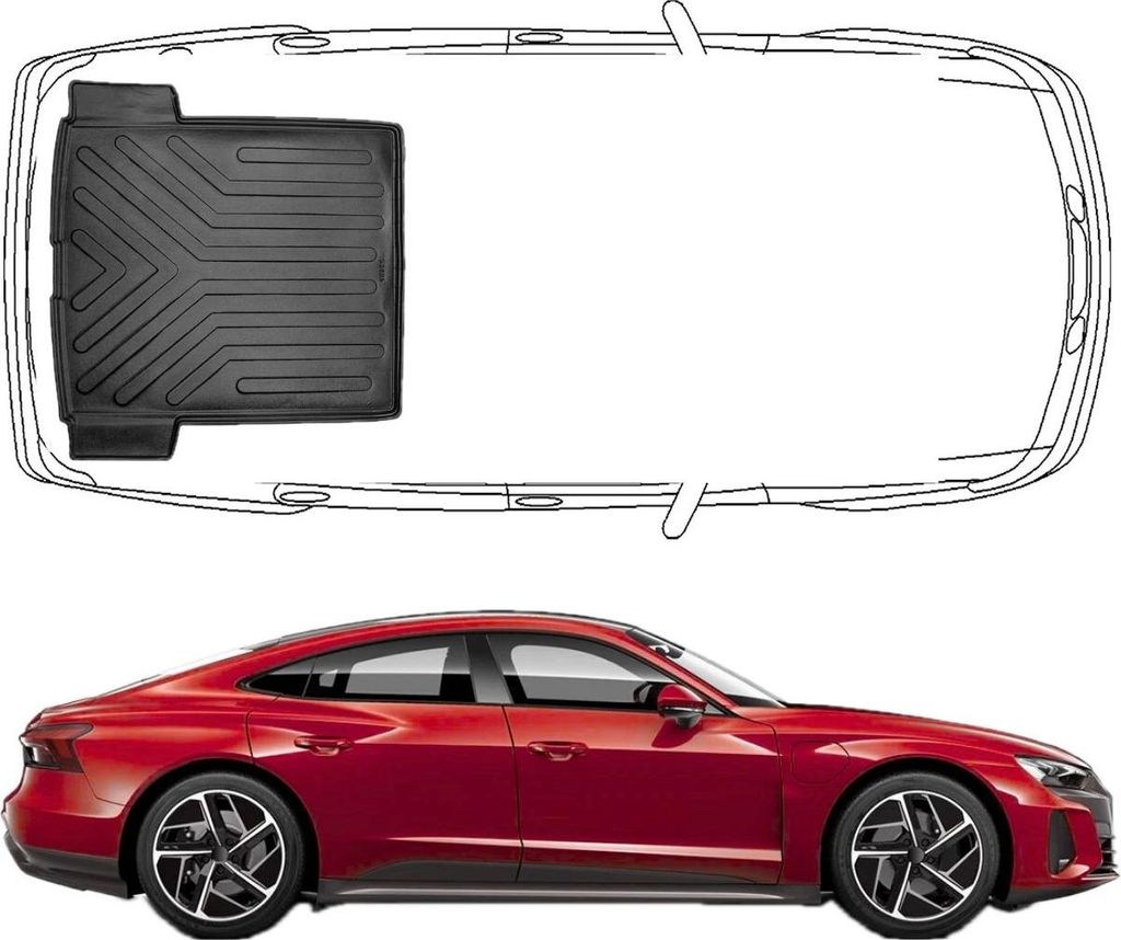 Trimak Kofferraumwanne kompatibel mit Audi e-tron GT & RS ab 2020