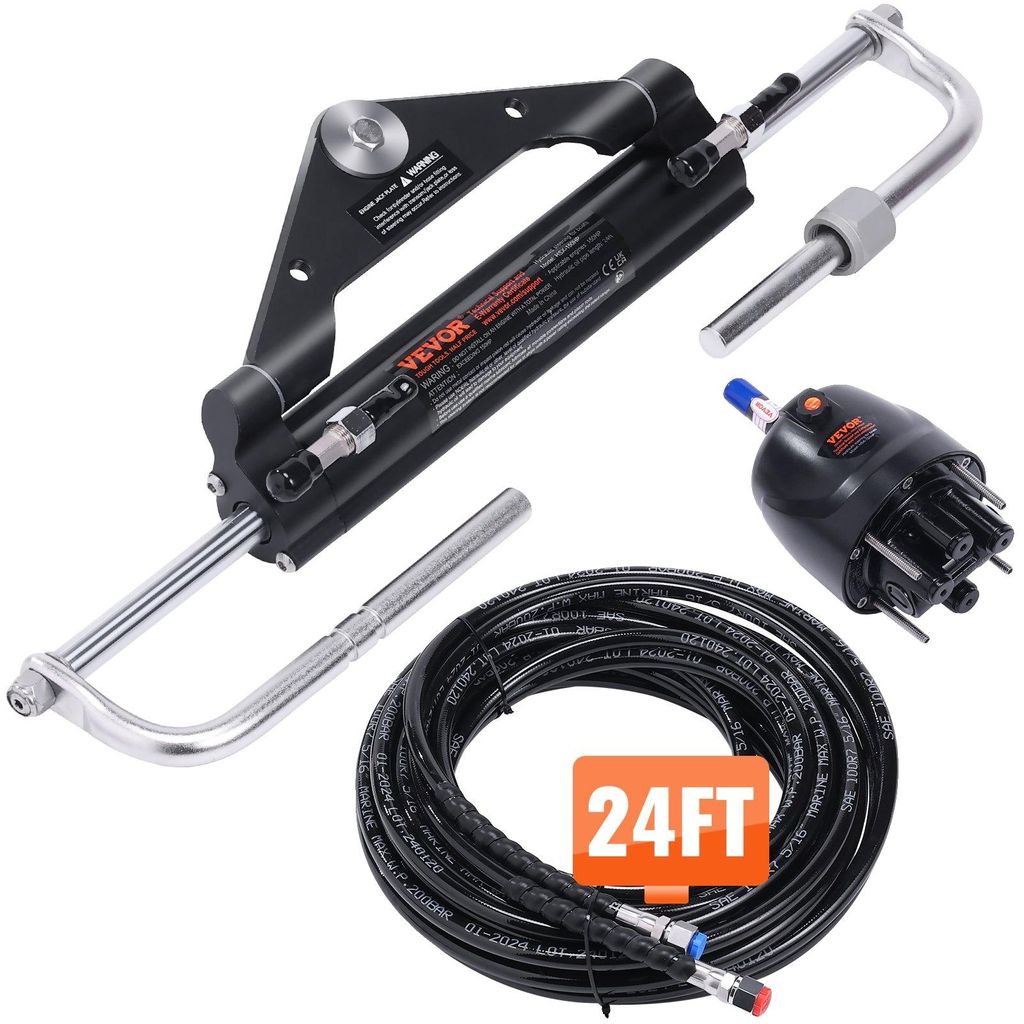 VEVOR Kit de direction hydraulique hors-bord, 150 CV, Image du produit 