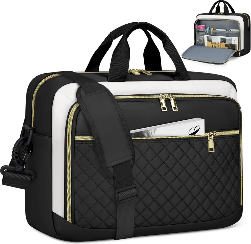 Sacoche PC 17,3 pouces femme robuste pour protéger votre ordinateur noir
