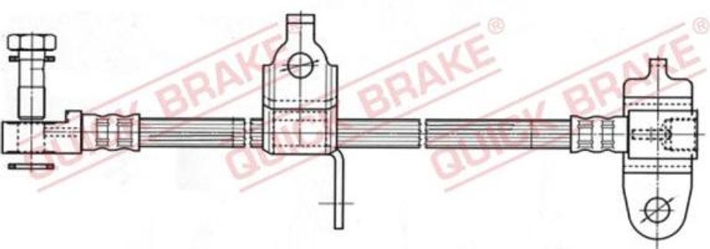 QUICK BRAKE 59.977X Bremsschlauch OE 4041433 kompatibel mit Transit