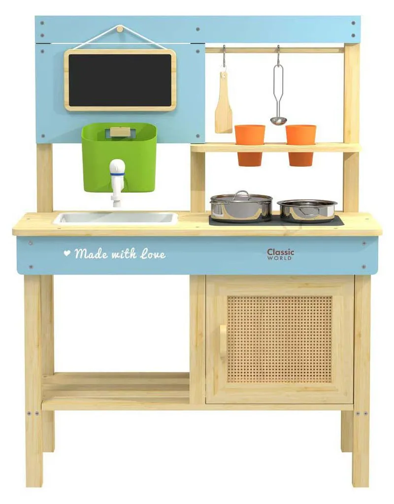 Cuisine enfant bois extérieur : fini l'ennui au jardin avec 7 accessoires