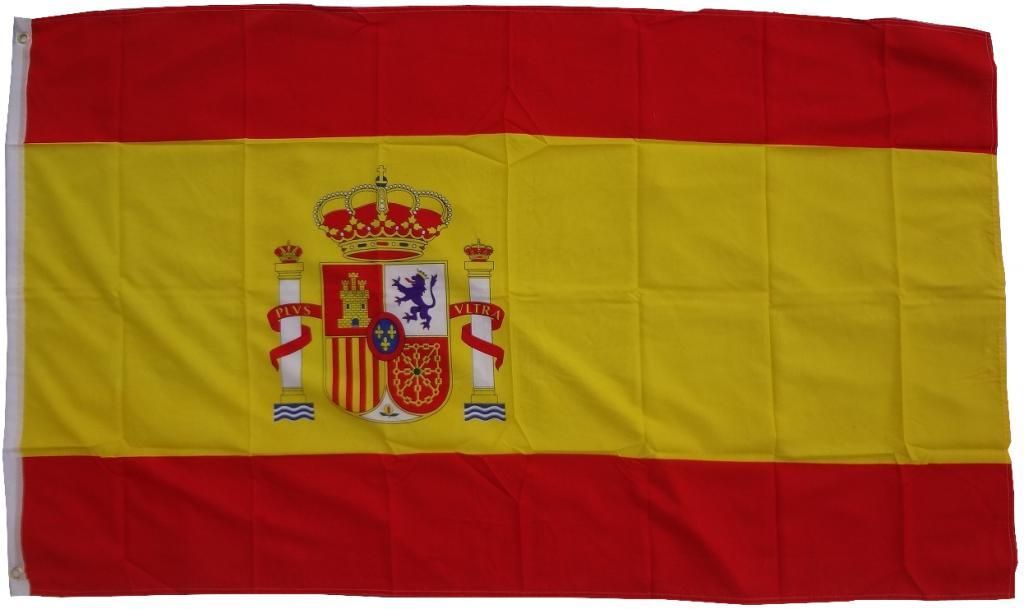 Bandiera XXL Spagna 250 x 150 cm con 3 occhielli Peso del Immagine del prodotto 