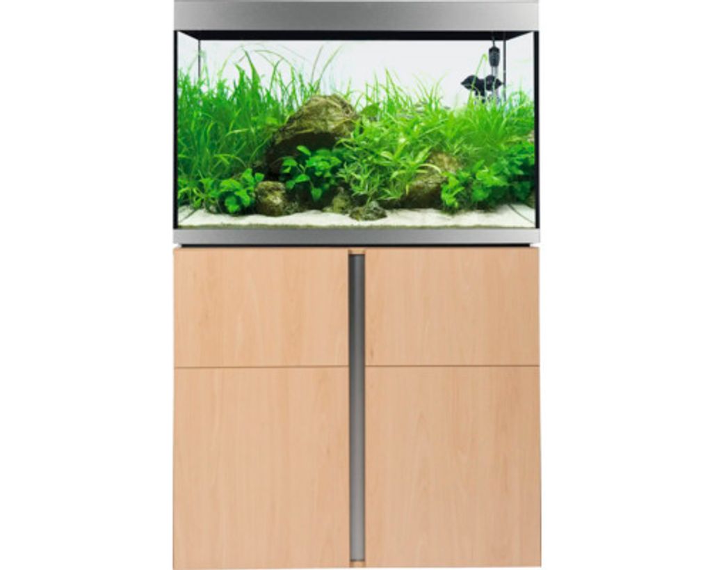 Aquariumkombination Fluval Siena 272 mit LED-Beleuchtung, Heizer, Außenfilter und Unterschrank 272 l Buche 90 x 55 x 128