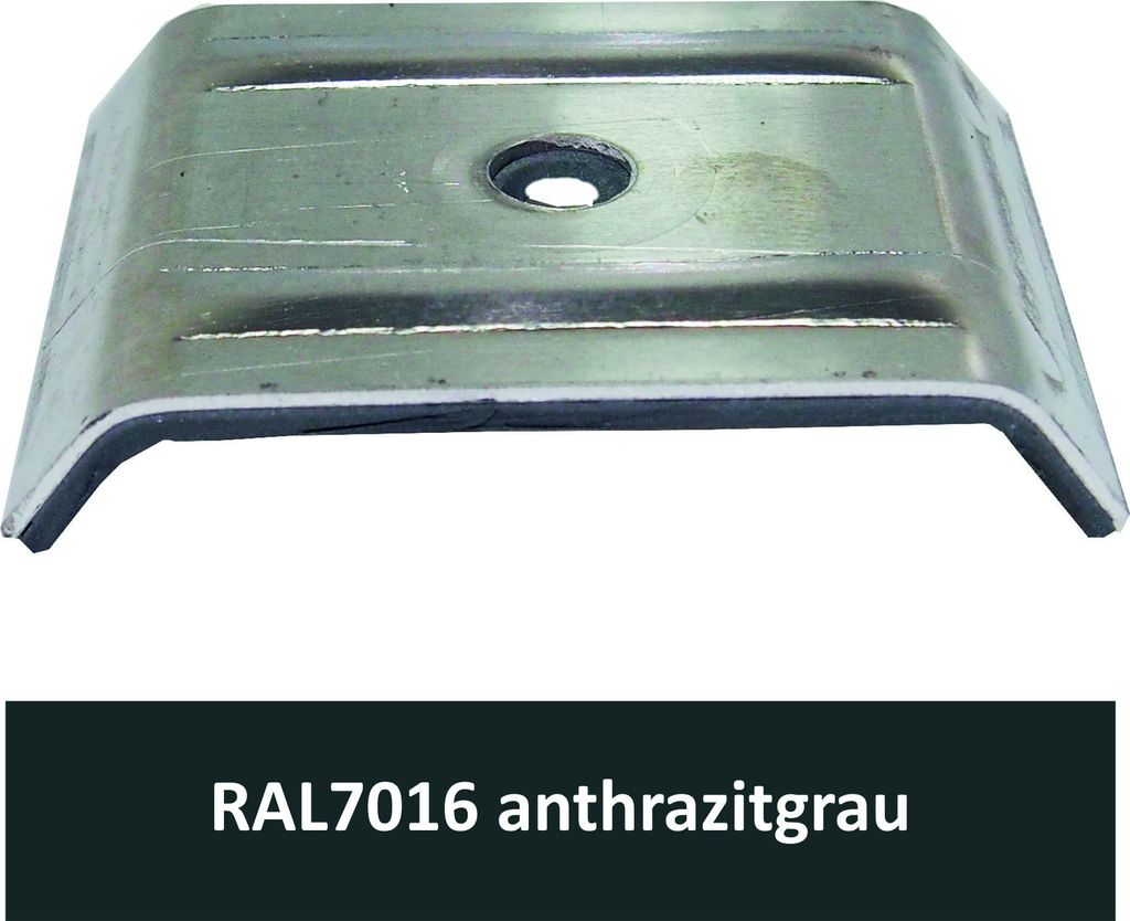 Kalotten für 35/207, Alu RAL7016 anthrazitgrau / Pck a 100 Stück