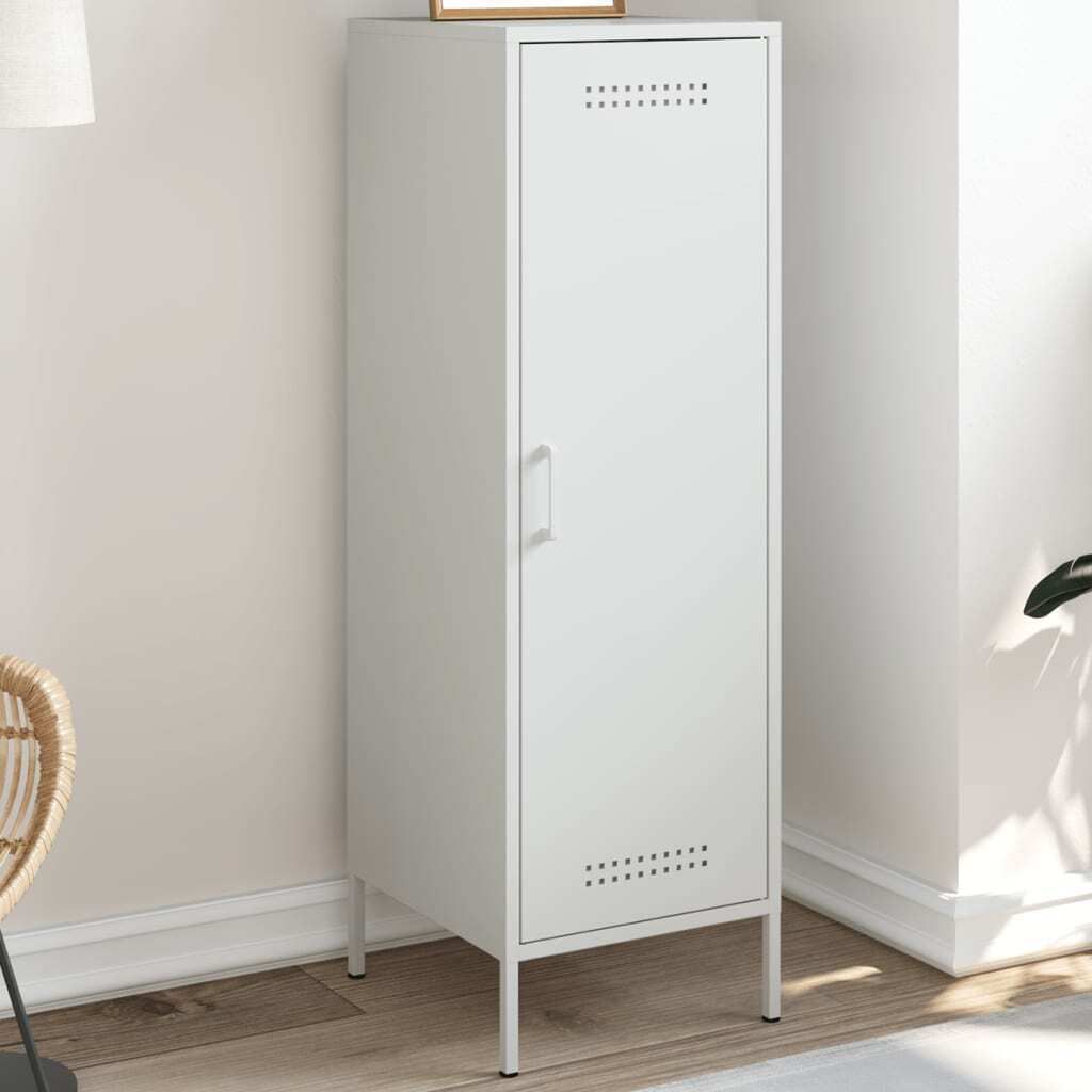 "WINTER SALE"Highboard - Schubladenkommode/Sideboard - elegantes Design - Flur, Wohnzimmer - Weiß 36x39x113cm Stahl DE768453 - Kommoden