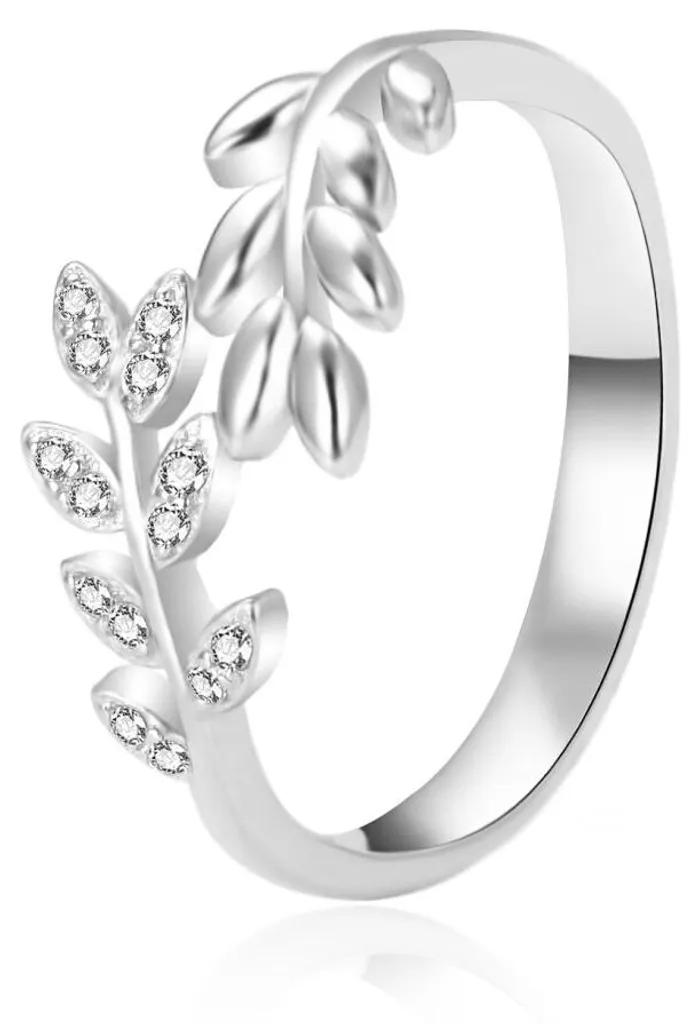 Bague Anneau Argenté Style Bohème pour Femme - AGT-R29W Taille 56