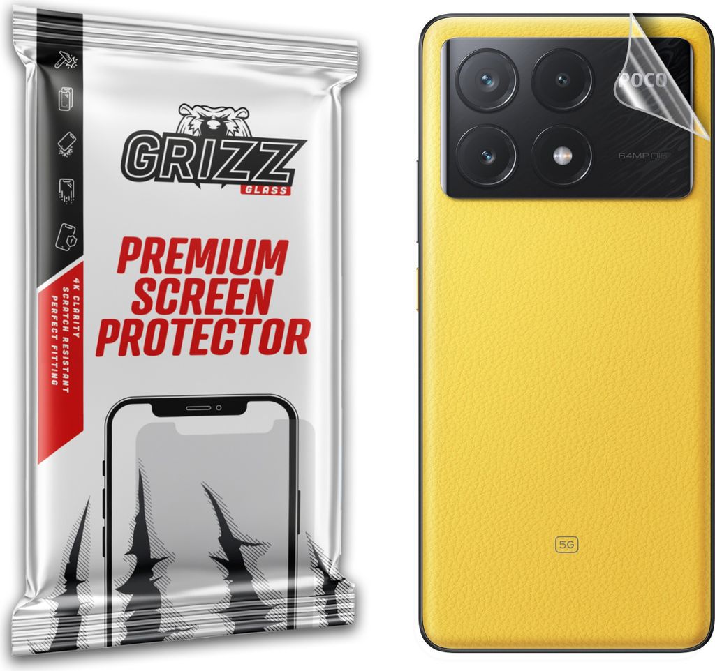 Folie für die Rückseite GrizzGlass UltraSkin für Xiaomi Poco X6 Pro