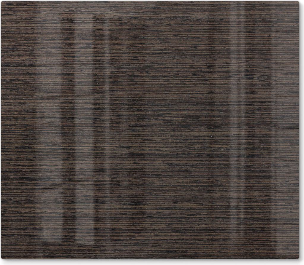 DEQORI Herdabdeckplatte Glas 1-tlg 'Holz horizontal gemasert' Herd Abdeckung Küche