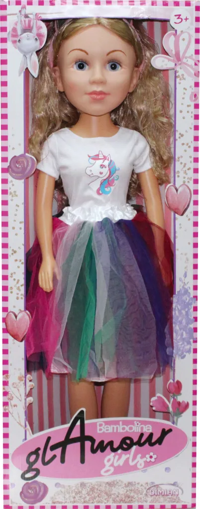 Poupée mariée 80 cm robe licorne féerique pour chambre de petite fille