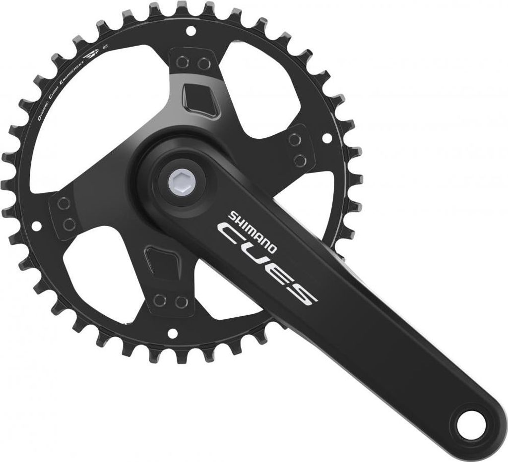 SHIMANO Kurbelgarnitur CUES FC-U4000 175 mm 40Z - moderne Antriebseinheit für...