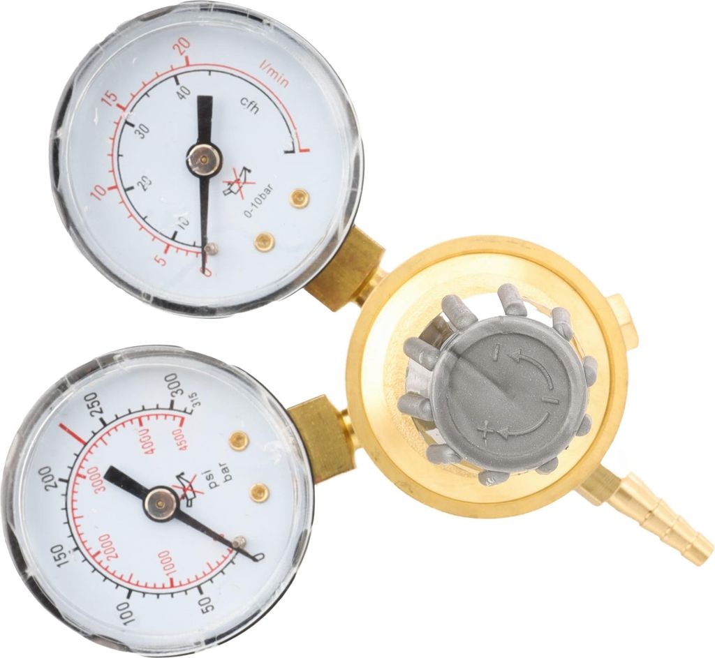 KRAFT&DELE | Gas Druckminderer, Absperrventil Argon CO2 MIG MAG WIG, 300BAR, Schutzgas Schweißgerät