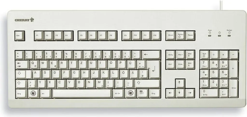 Clavier Mécanique Cherry G80-3000 Blue Switch en Version Grise DE