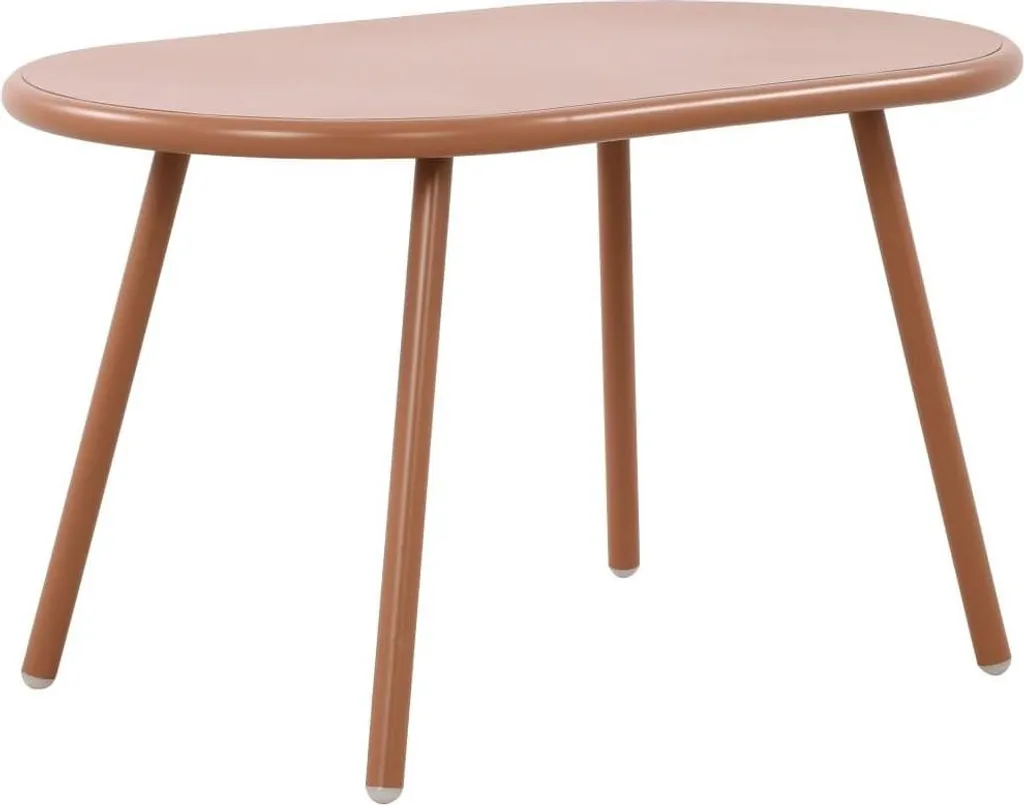 Tavolino Esterno Design Terracotta Metallo Antiruggine Ecosostenibile