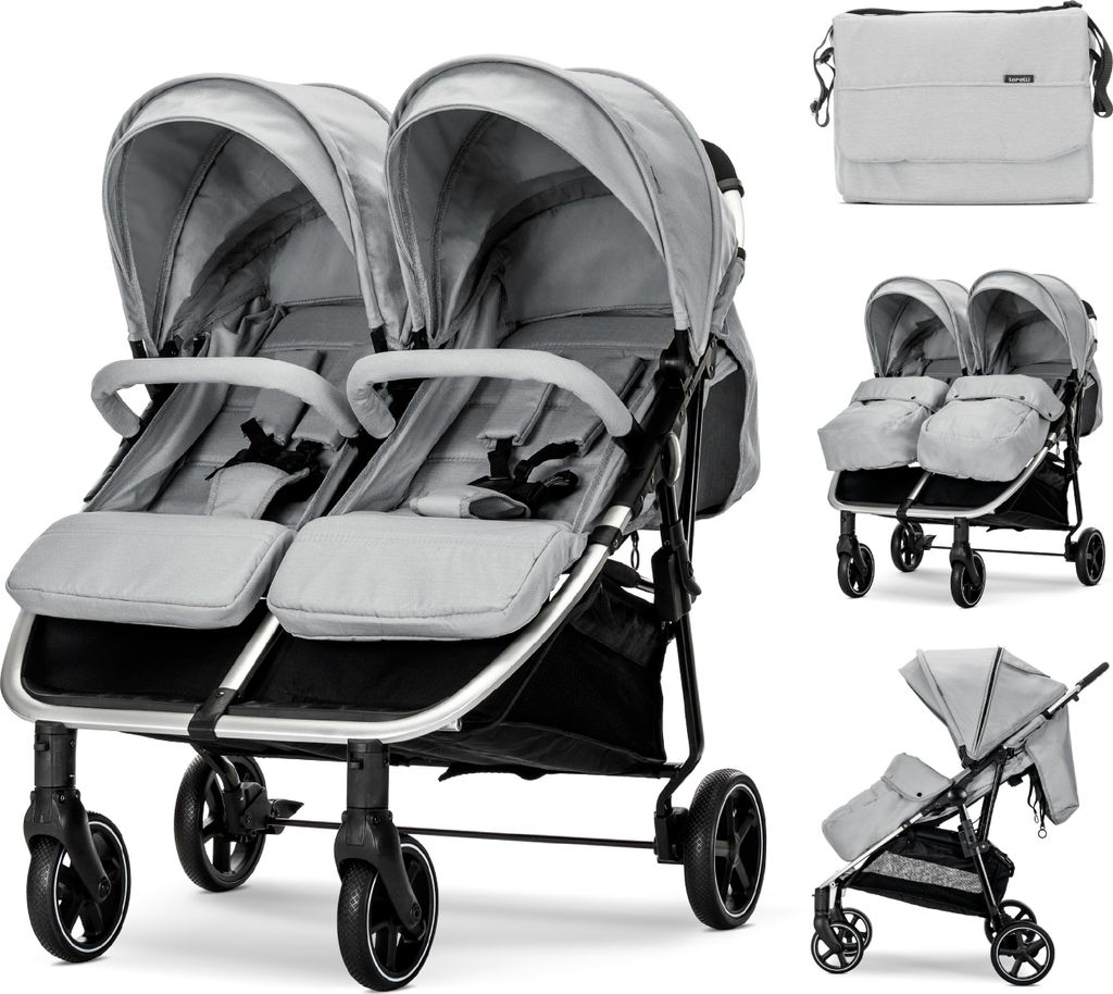 Lorelli DUO kočík pre dvojičky/súrodencov do 22 kg – 2 Obrázok produktu 
