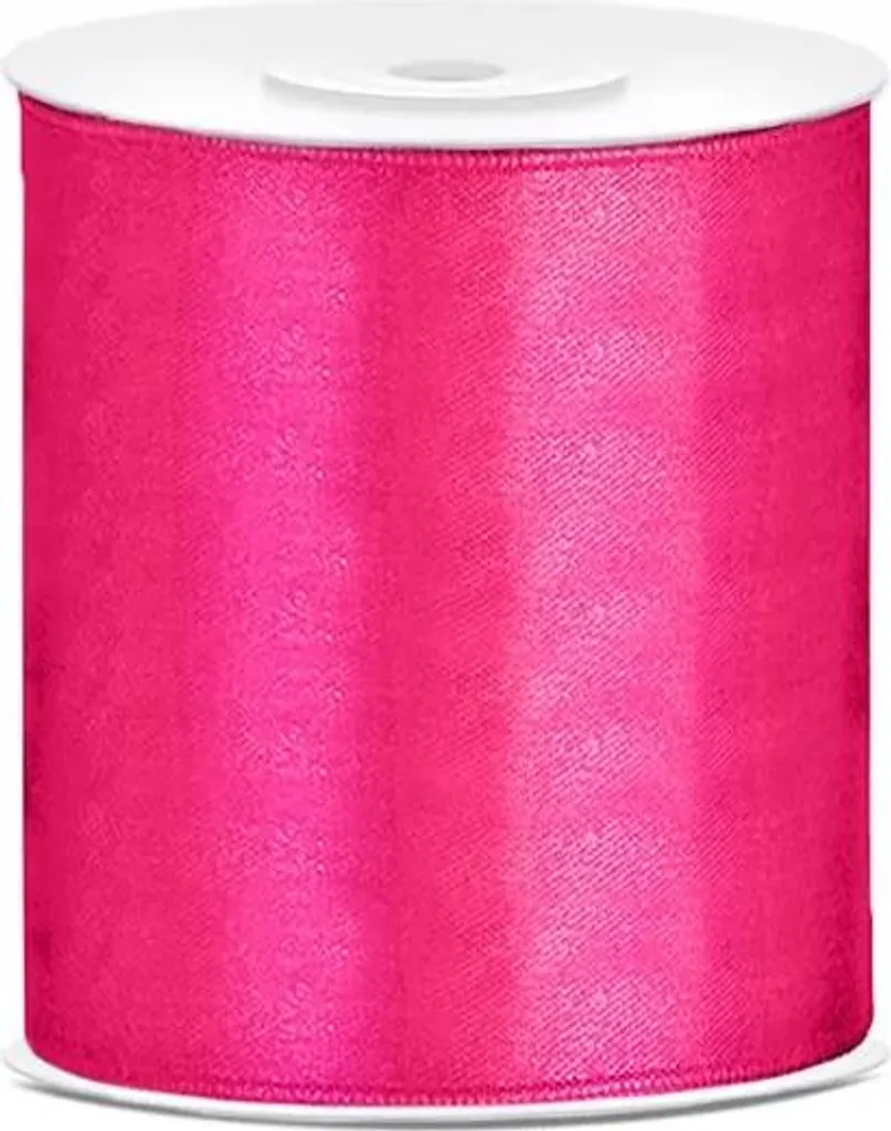Nastro Raso Rosa Scuro 100mm x 25m | Alta Qualità per Regali e Eventi