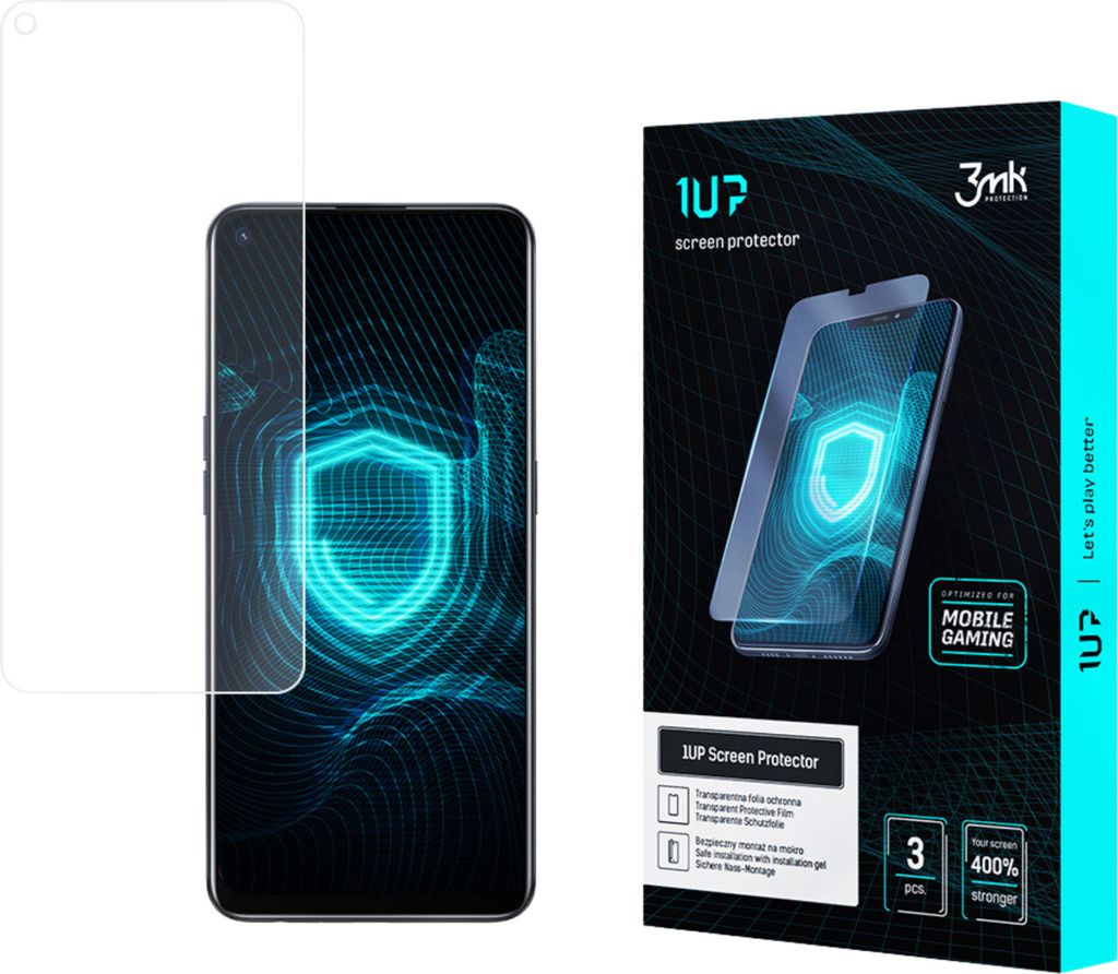 3mk Display Schutzfolie 1UP für Oppo A94 5G transparent Gaming (3 Stück)