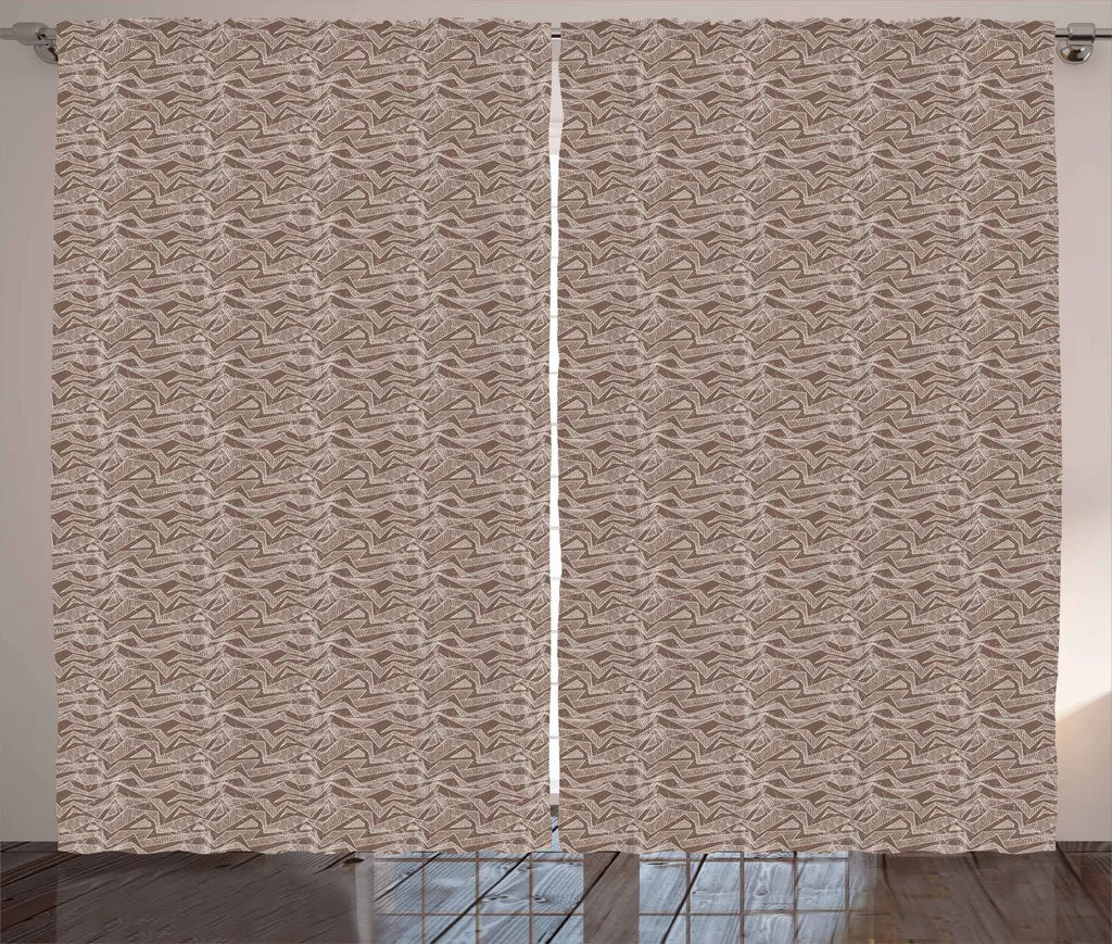 Tende Artistiche Rustiche ABAKUHAUS 280x175 cm - Look Terra & Umbra