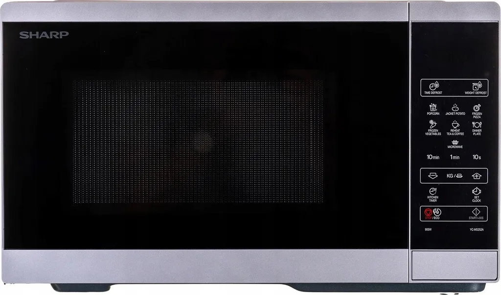 Micro-ondes Pose Libre Sharp 25L Argenté avec Programmes de Cuisson - 6