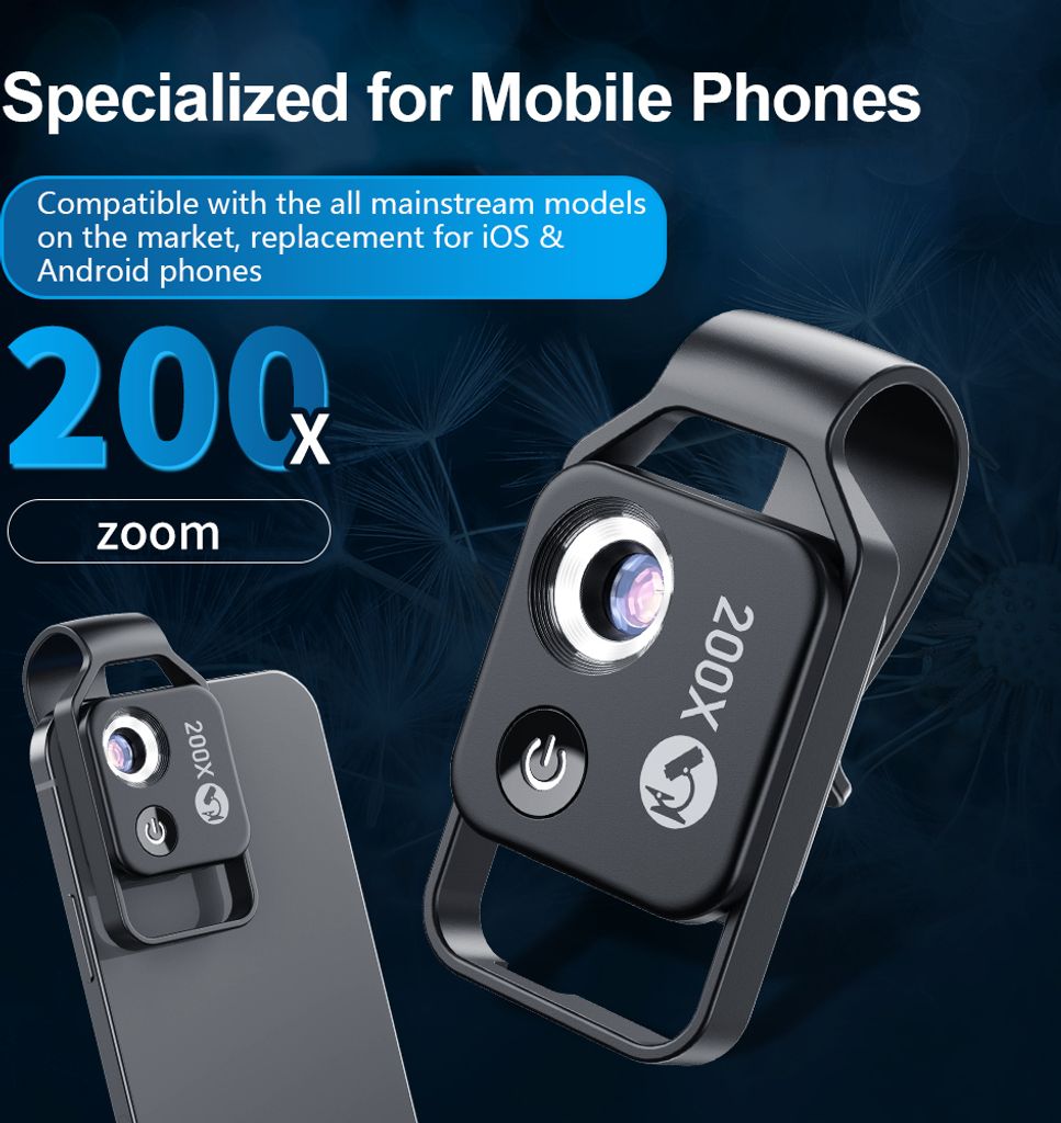 APEXEL MS002 200X profesionální telefonní mikroskop s Obrázek produktu 13