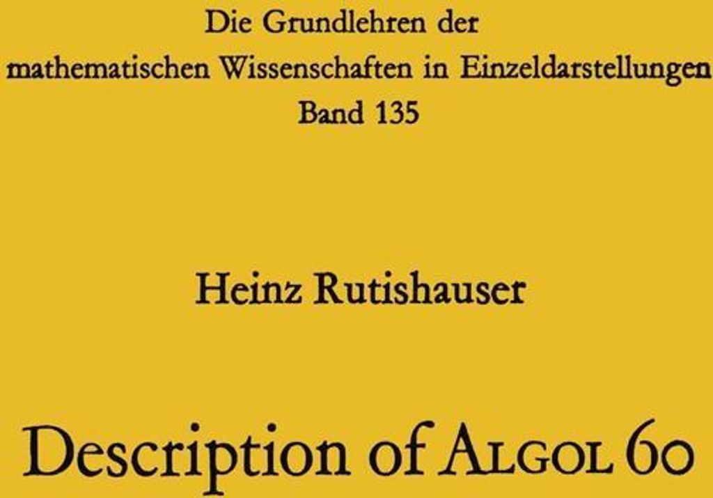 Handbook for Automatic Computation
