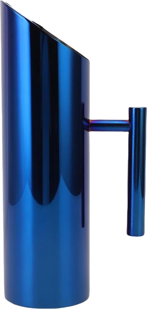 Caraffa Design 1.5L Acciaio Inox Blu - Brocca Moderna per Tè e Caffè
