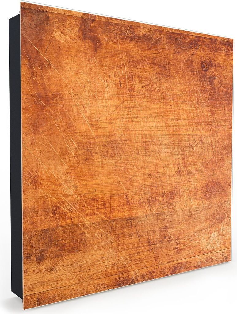 Nachbildung-Schlüsselkasten, Magnetpinnwand und Memoboard mit Glasfront Motiv Holzbrett