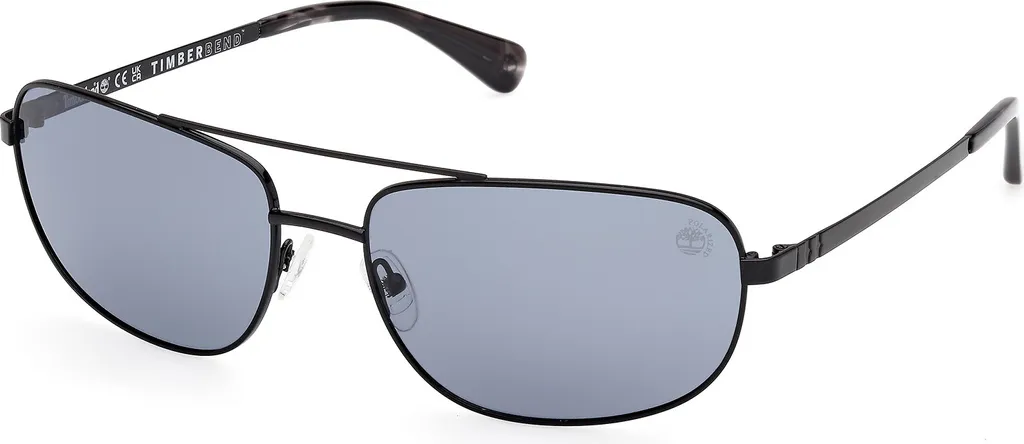 Lunettes de soleil Timberland TB00045 01D noir brillant taille 66 mm
