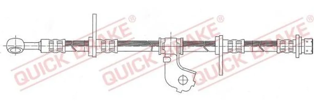 Flexible de frein hydraulique pour Civic, équivalent OE 46410ST3E02