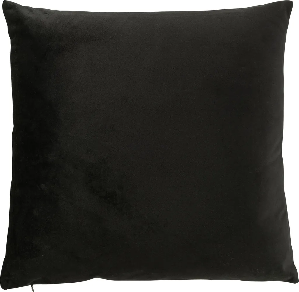 Coussin Décoratif Renard en Velours Doux Noir et Blanc pour Canapé
