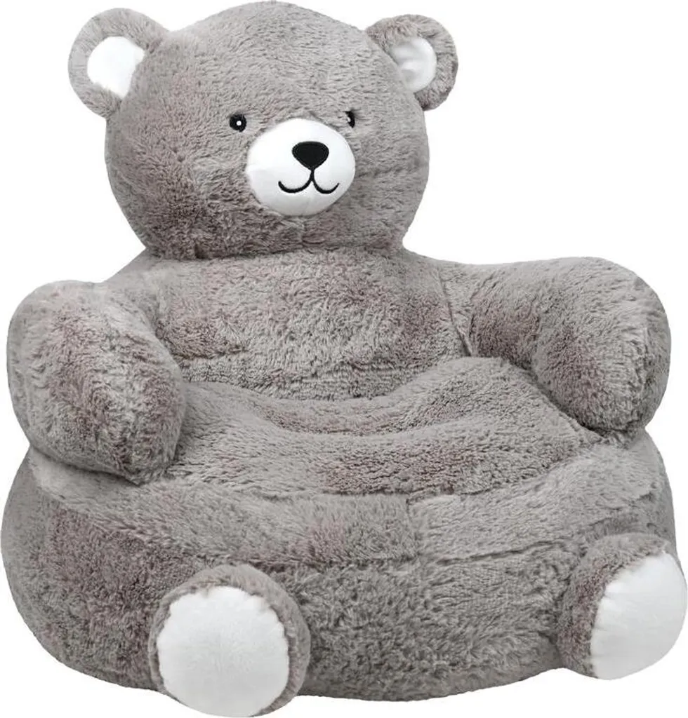Fauteuil de lecture enfant SWEETY gris - Coin repos chambre 45x45 cm