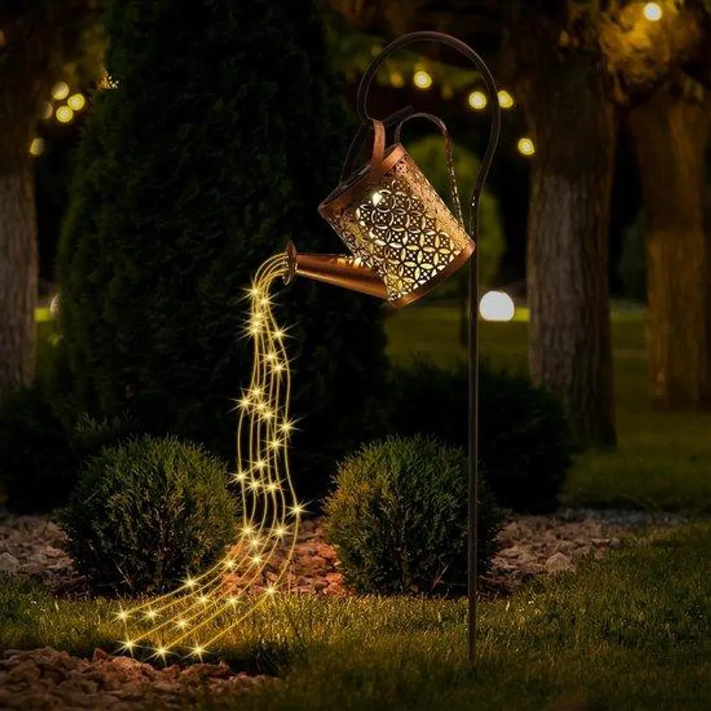 Guirlande guinguette solaire extérieure étanche pour déco de jardin